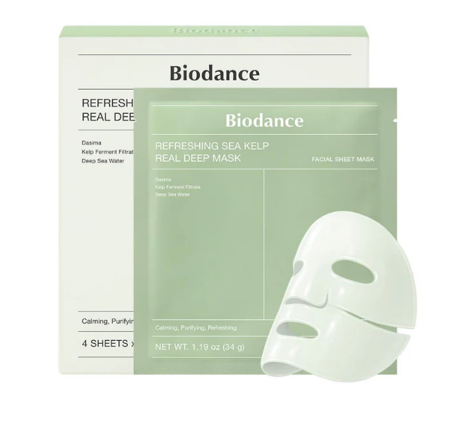 BIODANCE Refreshing Sea Kelp Real Deep Mask (4 Sheets)